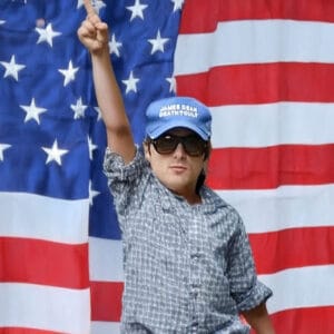 James Dean with the Death Cult Cap